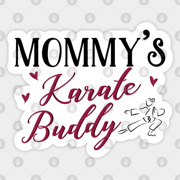 Mom Daughter Matching Karate Shirts Sticker by KsuAnn